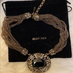 Heidi Daus stunning multi-strand jeweled necklace